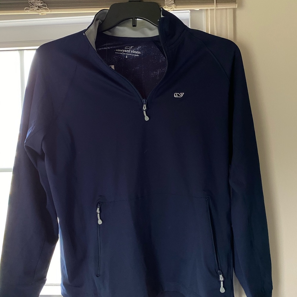 Vineyard vines new quarter-zip navy small
